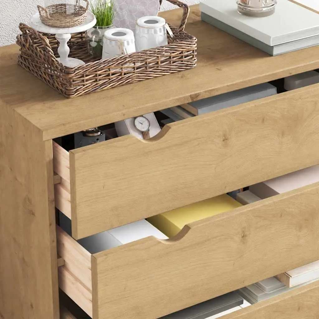 Drawer Cabinet OTTA 4 Drawer Chest Solid Pine Wood Storage Cabinet