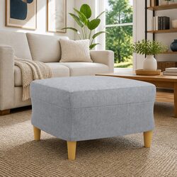 Comfort and Value in a Light Grey Footstool