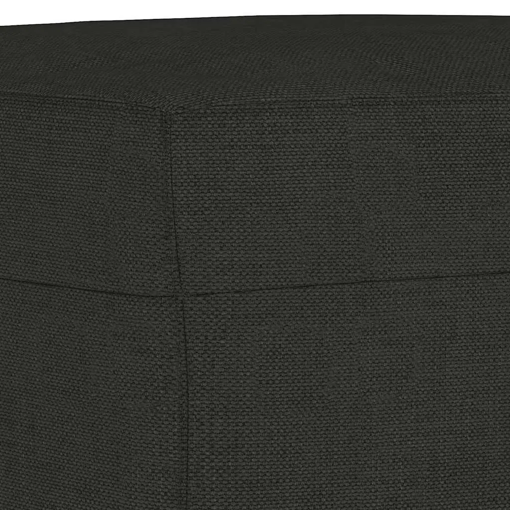 Black Fabric Footstool Ottoman Foot Rest Lounge Recliner Living Room Bedroom