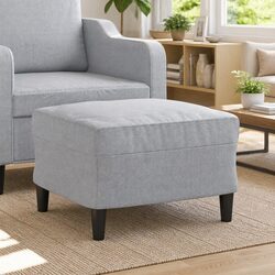 Light Grey Ottoman Footstool: Value and Practicality