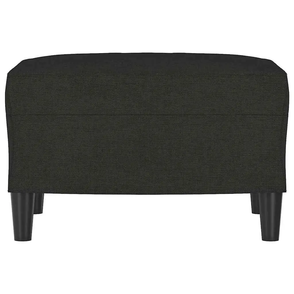 Ottoman Footstool Foot Rest Compact Living Room 60x50cm Black