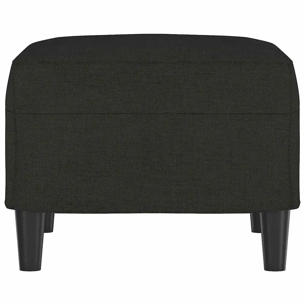 Ottoman Footstool Foot Rest Compact Living Room 60x50cm Black