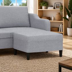 Reliable Grey Footstool 70x55x41cm for Comfort and Stability