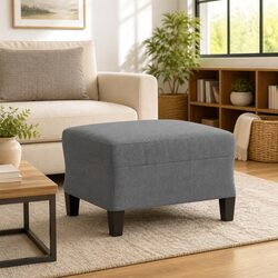 Reliable Dark Grey Foot Rest Stool for Everyday Use