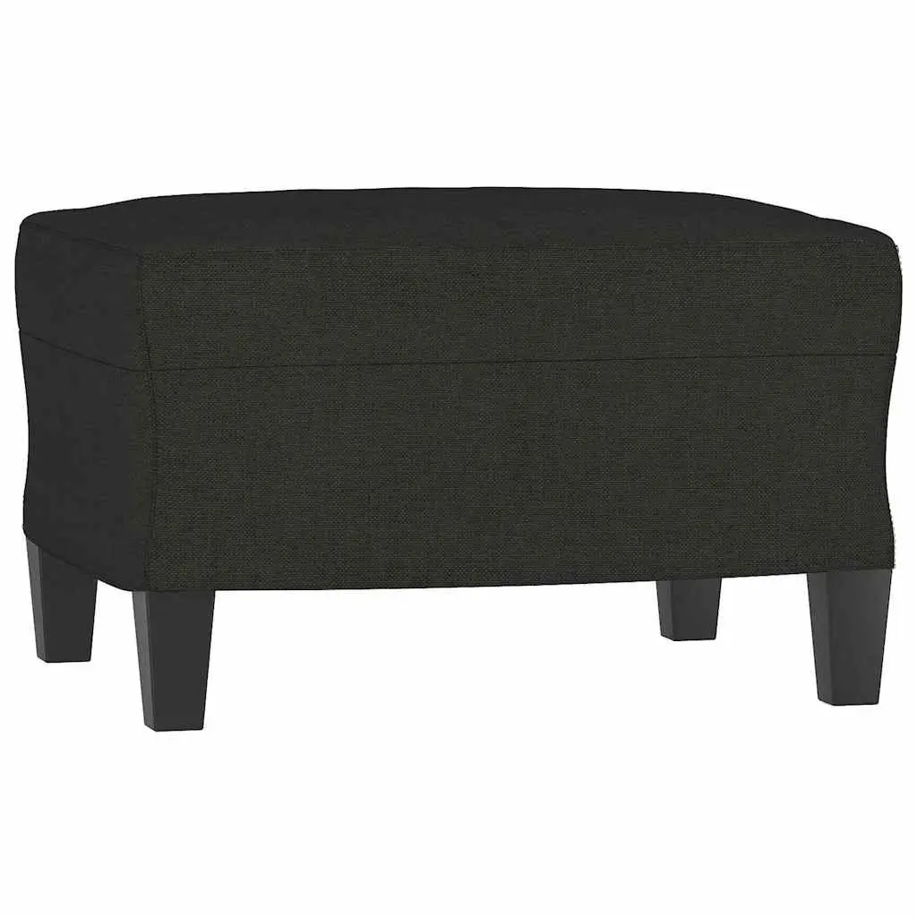 Footstool Foot Rest Ottoman Compact Black 60 x 50 x 41 cm