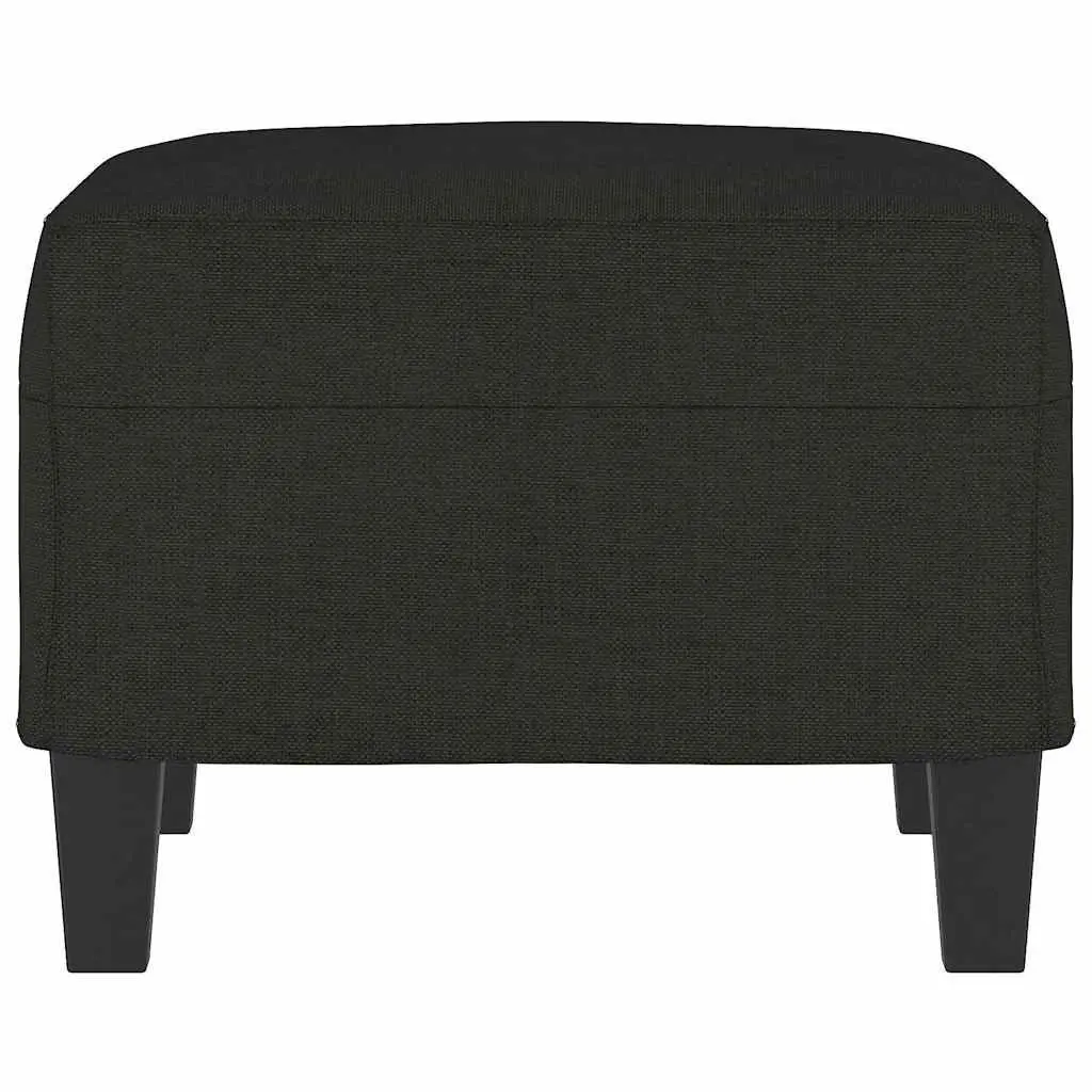 Footstool Foot Rest Ottoman Compact Black 60 x 50 x 41 cm