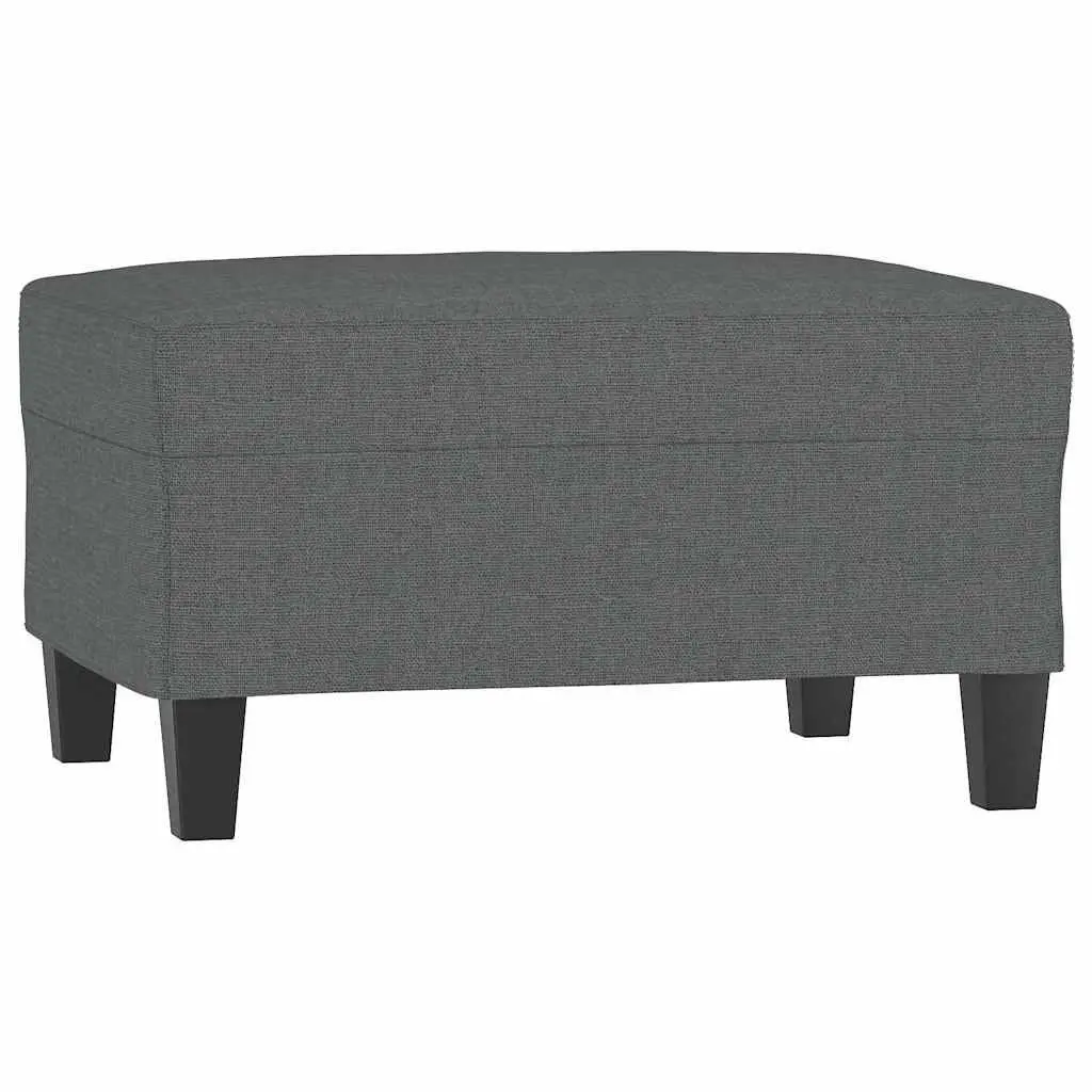 Fabric Footstool Ottoman Footrest Living Room Furniture 70x55x41cm Dark Grey