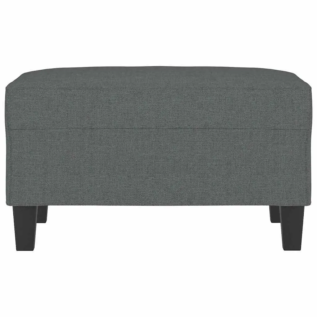 Fabric Footstool Ottoman Footrest Living Room Furniture 70x55x41cm Dark Grey