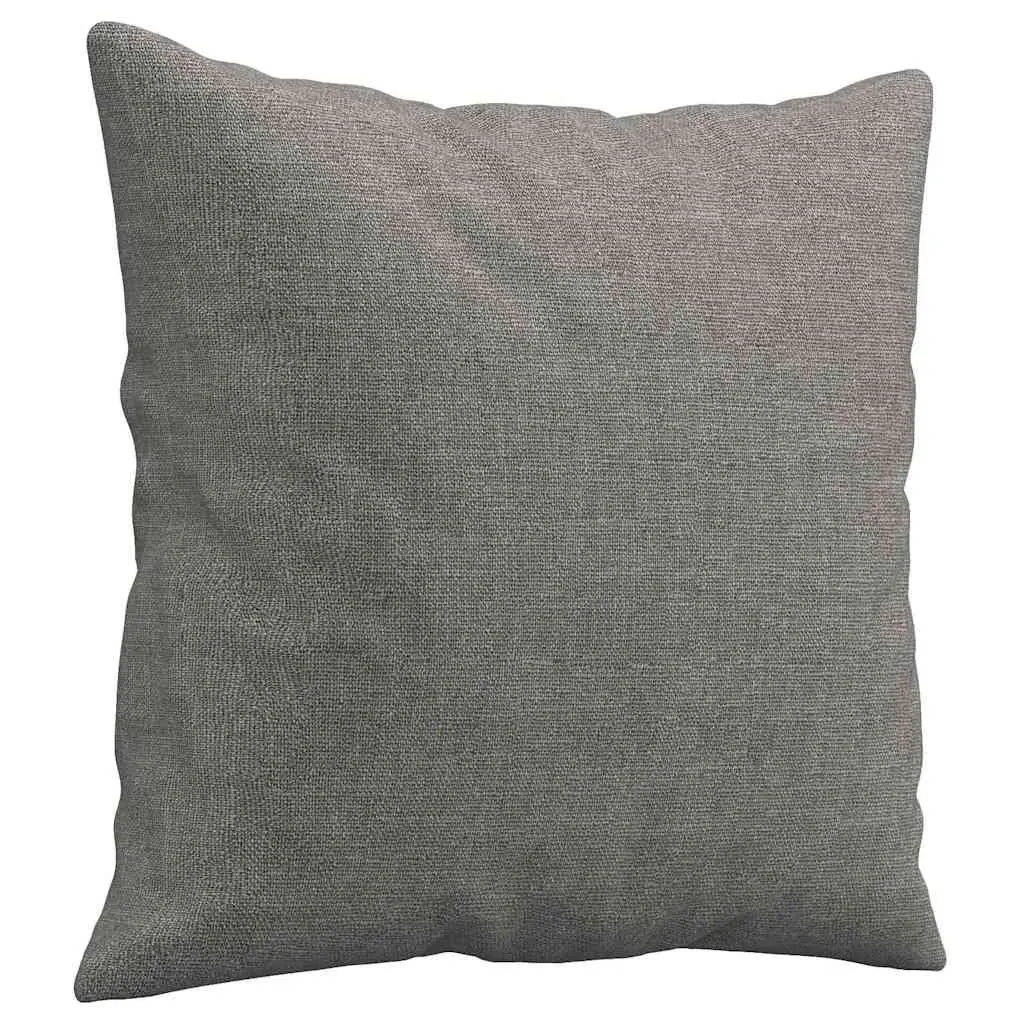 Square Cushions Grey 40x40cm 2 Piece Throw Pillows for Sofa Couch Home Decor