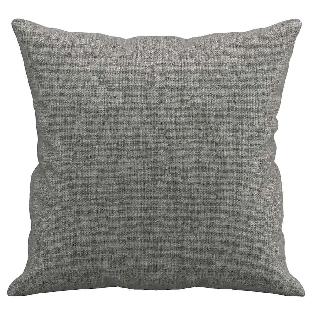 Square Cushions Grey 40x40cm 2 Piece Throw Pillows for Sofa Couch Home Decor