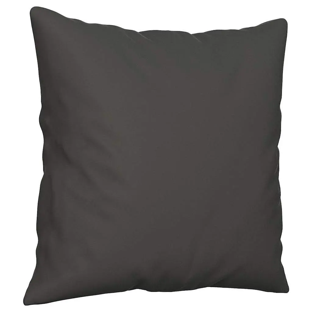 Throw Pillows Grey 40x40 cm Square Cushions Microfibre Sofa Decor 2 pcs
