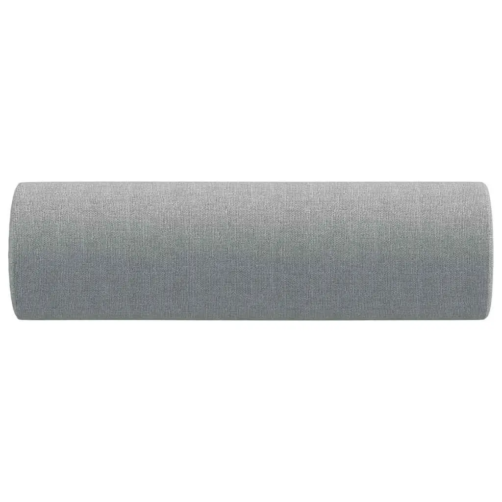 Throw Pillows Decorative Cushions 50 cm Grey Cylinder Roll Bolster 2 Piece