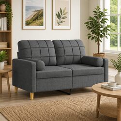 Comfort and Value with Grey Cylinder Throw Pillows