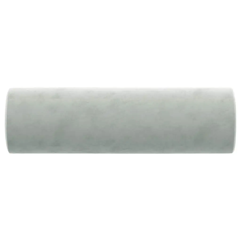 Throw Pillows Decorative Cushion Bolster 15x50 Grey Velvet 2 Piece
