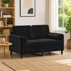 Comfortable and Practical Black Velvet Pillows for Home