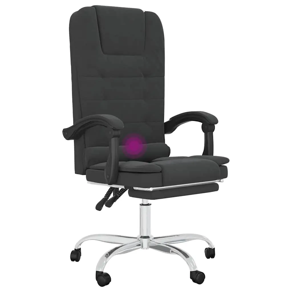 Black Massage Reclining Office Chair