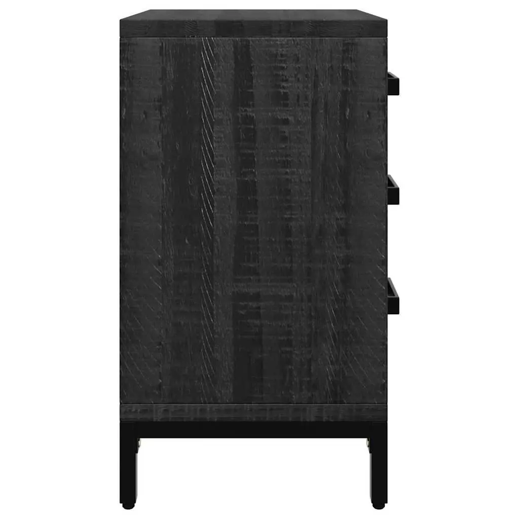 Bedside Cabinet Black 40x30x55 cm Storage Drawer Bedroom Furniture Bedside Table