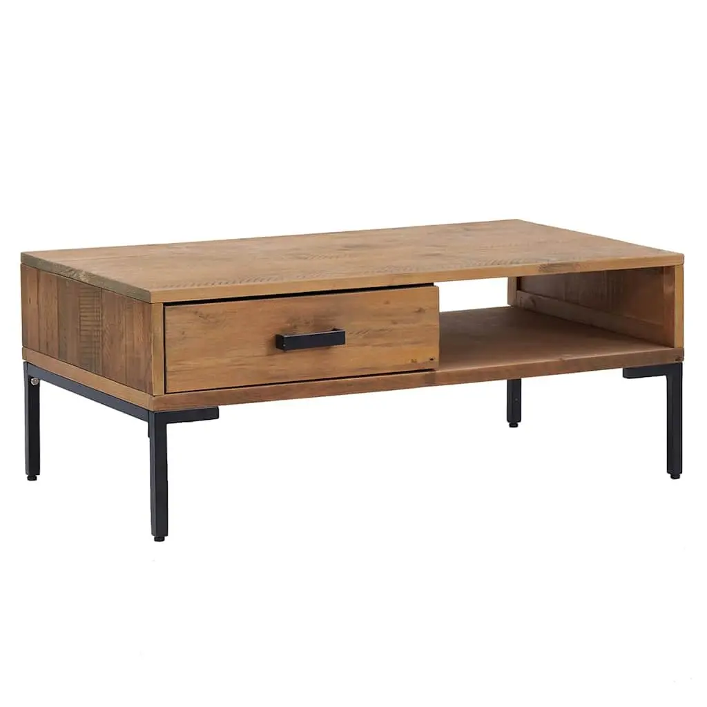 Wooden Coffee Table with Storage Solutions