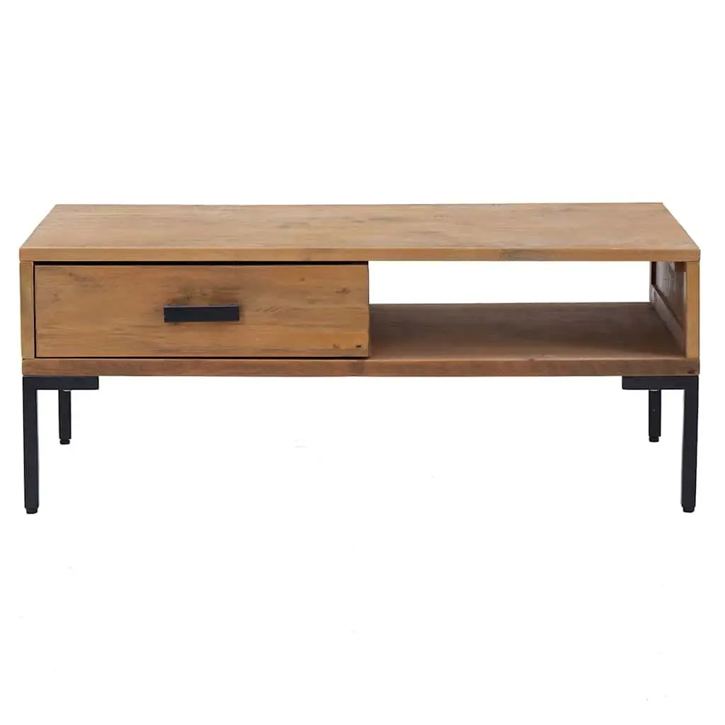 Wooden Coffee Table with Storage Solutions