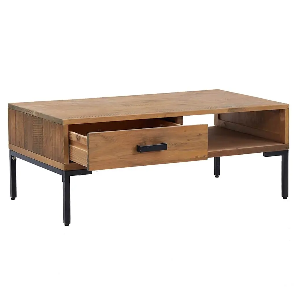 Wooden Coffee Table with Storage Solutions