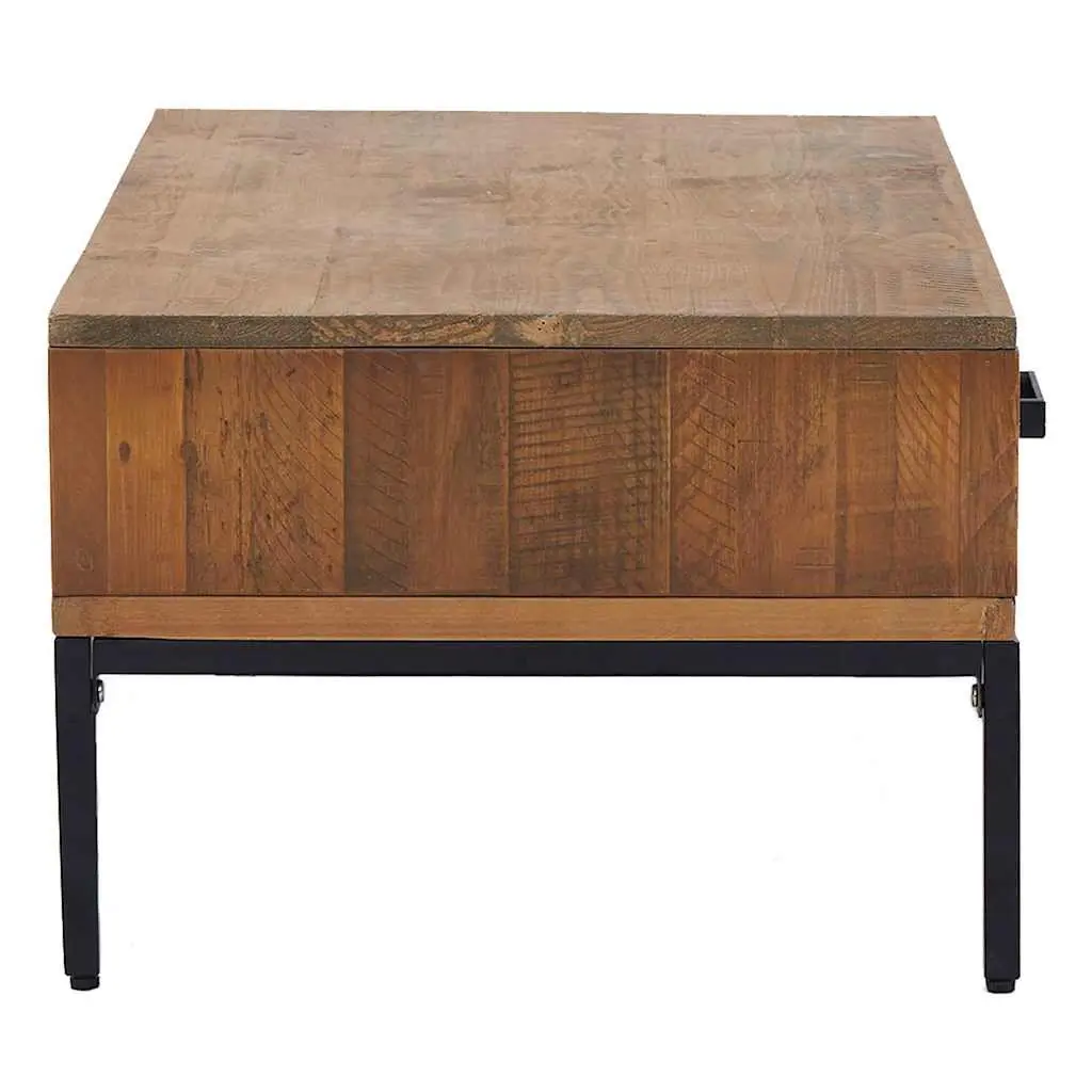 Wooden Coffee Table with Storage Solutions