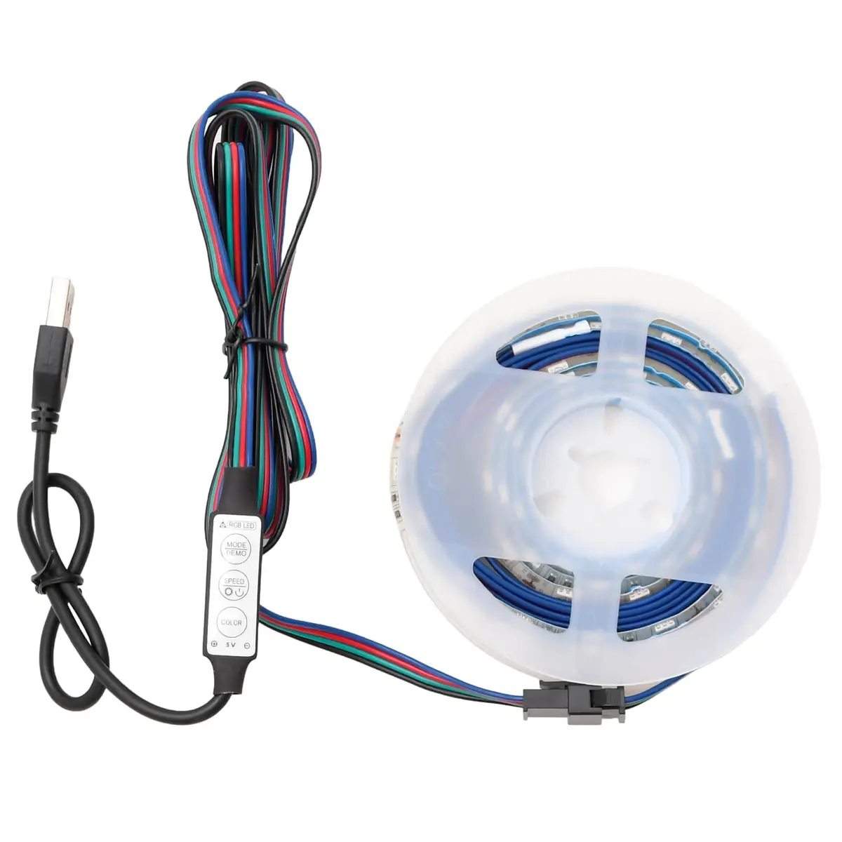 LED Strip Lights Accent Lighting 180cm Black USB Powered SMD5050