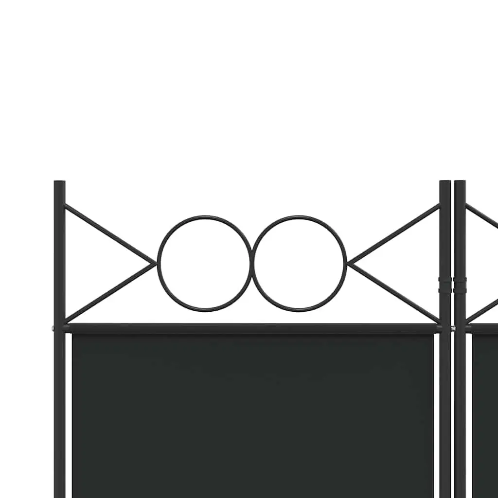 6-Panel Room Divider Privacy Separator Folding Partition 240x220cm Black