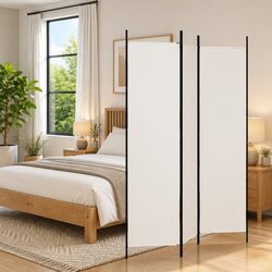 Reliable 3-Panel Room Divider - Fabric & Foldable Design