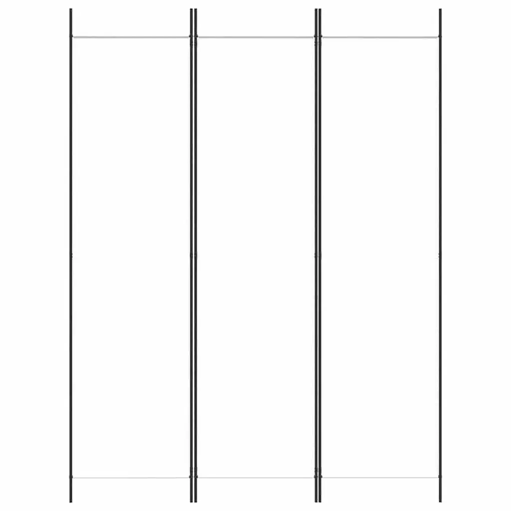 3-Panel Room Divider Privacy Partition Foldable Fabric 150x200cm White
