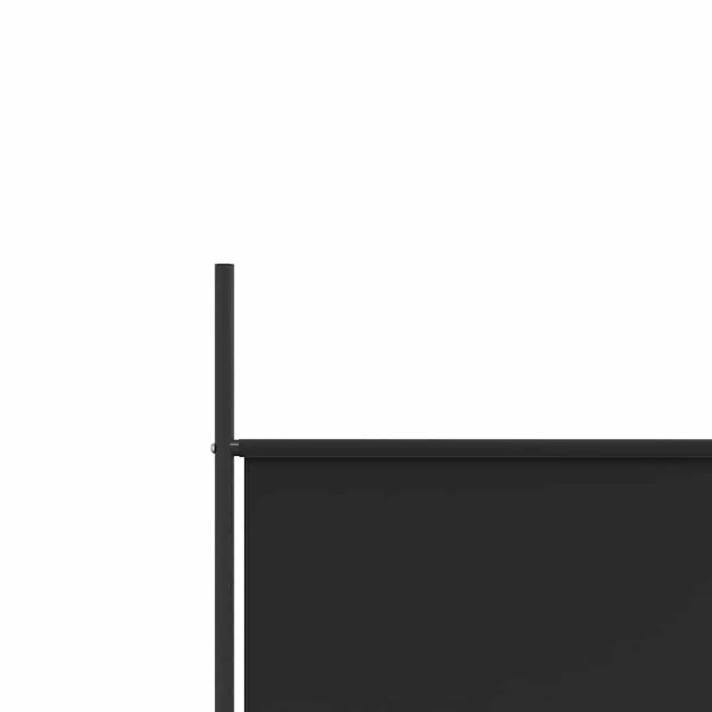 4-Panel Room Divider Screen Privacy Partition 200x200cm Black Fabric