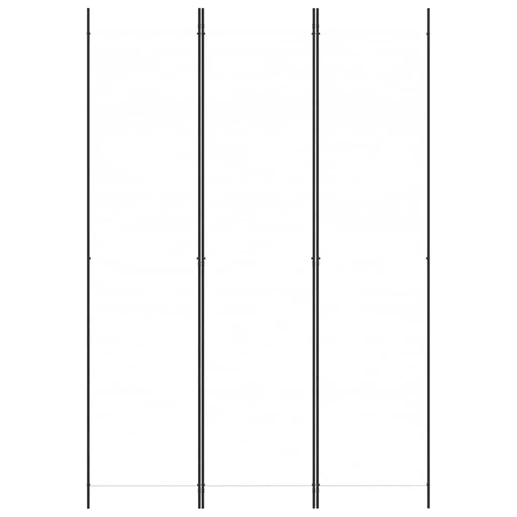 3-Panel Room Divider Privacy Partition 150 x 220 cm White Foldable Fabric Screen