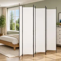 Value-Packed 6-Panel Room Divider with Foldable Design