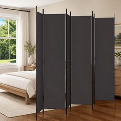 Reliable 6-Panel Room Divider in Brown for Versatile Use
