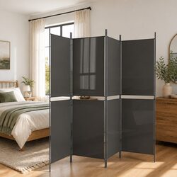 Reliable 4-Panel Room Divider in Durable Fabric