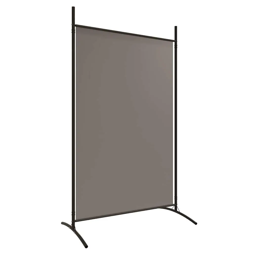 5-Panel Room Divider Privacy Partition Foldable Anthracite Fabric