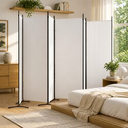 Reliable 6-Panel Fabric Room Divider for Your Home