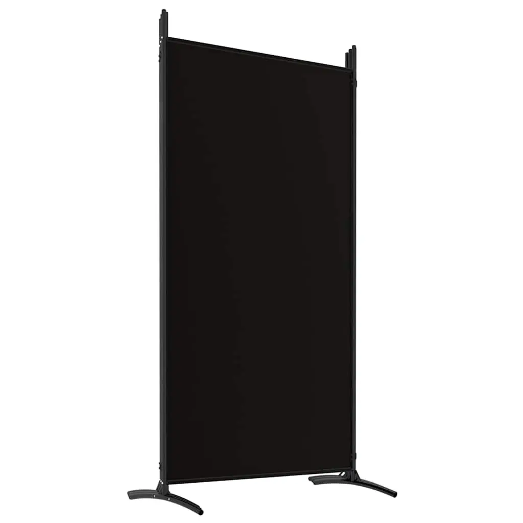 6 Panel Room Divider Foldable Privacy Space Divider Black