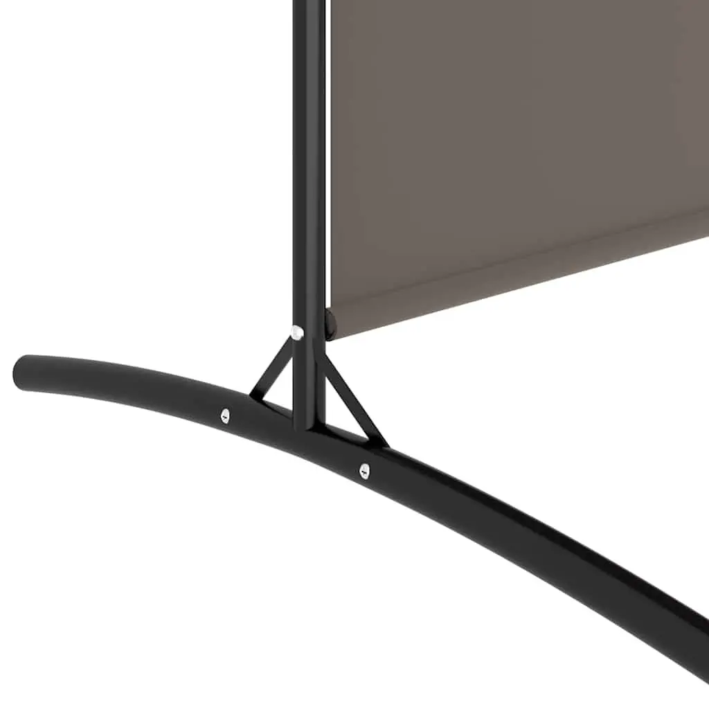 4-Panel Room Divider Privacy Partition Folding Screen Anthracite Fabric 698 x 180 cm
