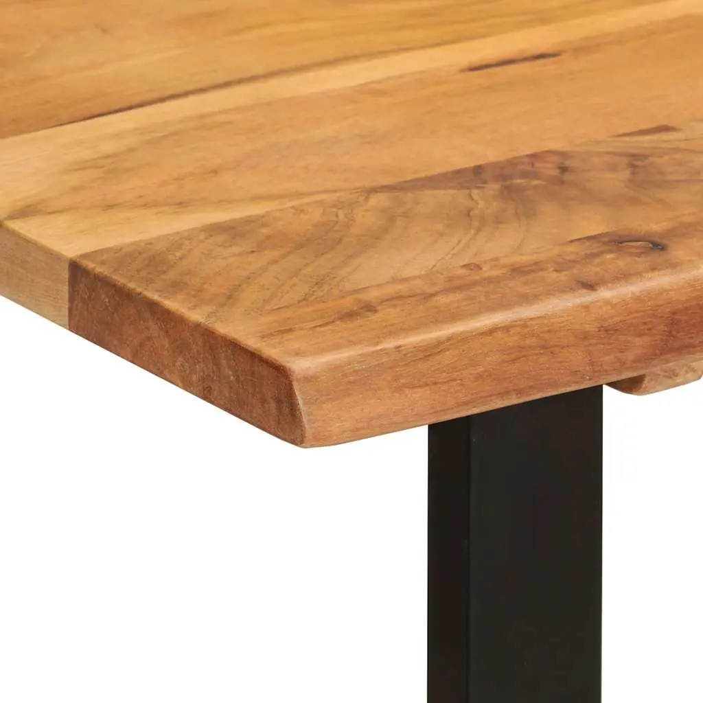 Acacia Wood Dining Table with Industrial Legs