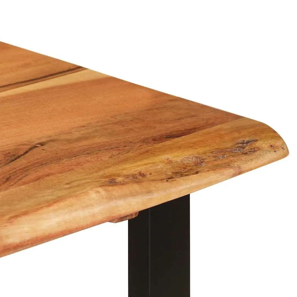 Acacia Wood Dining Table with Industrial Legs