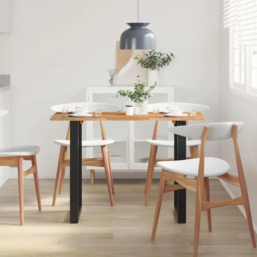 Acacia Wood Dining Table with Industrial Legs