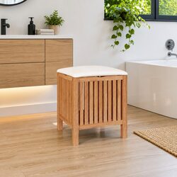 Reliable Bathroom Stool with Storage - Comfortable and Durable