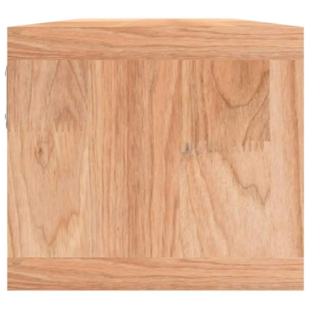 Wall Shelf with Removable Baskets, Solid Wood