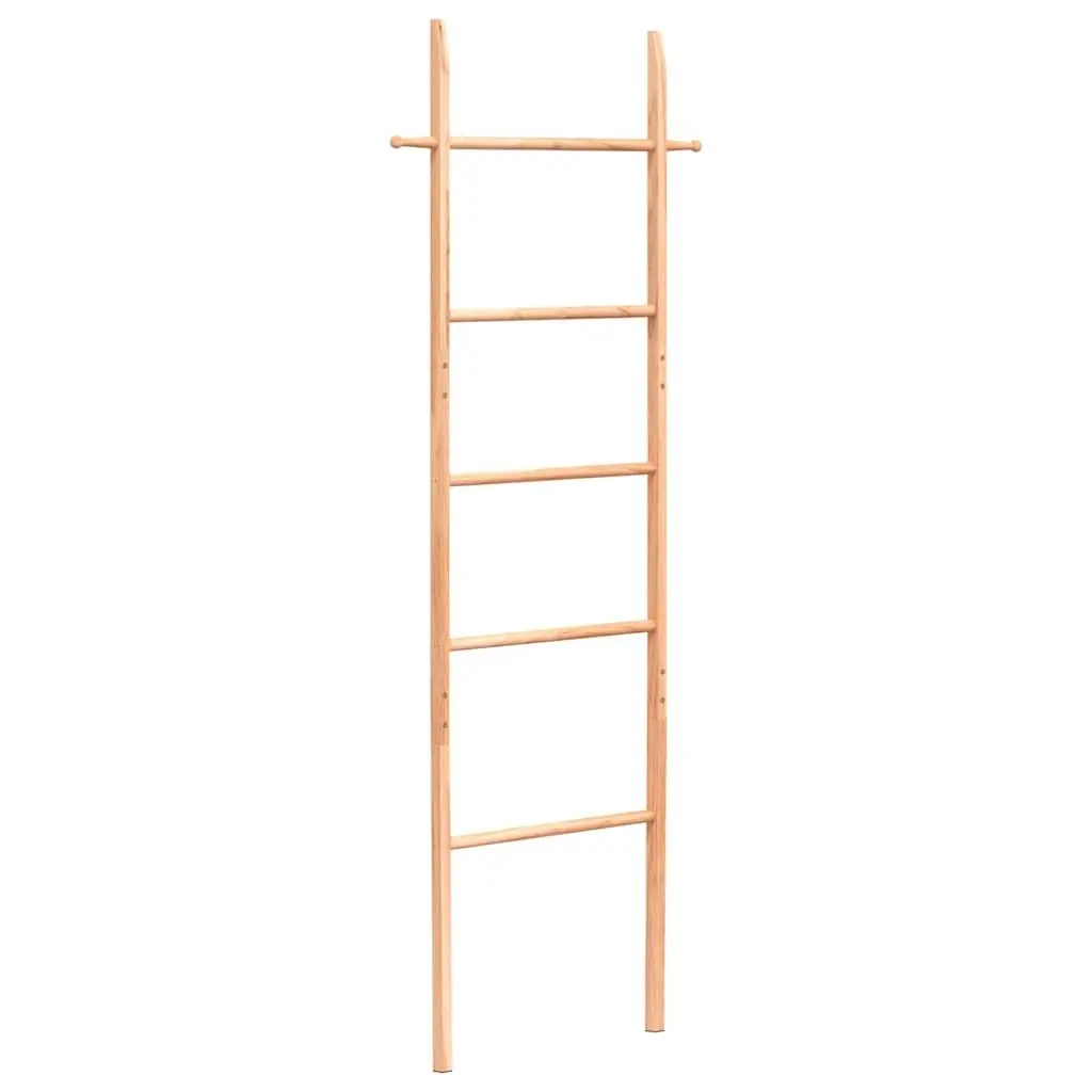 Towel Ladder Solid Wood 170 cm Brown Storage Rack Bathroom Bedroom Home Decor