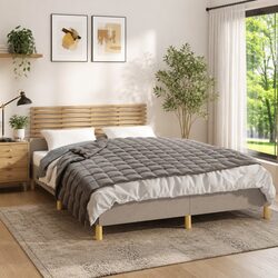 Comforting Grey Weighted Blanket 120x180 cm 5 kg for Sleep