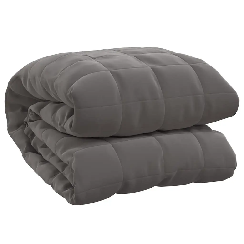 Weighted Blanket Sleep Comfort 120x180 cm Grey 9 kg Breathable Fabric
