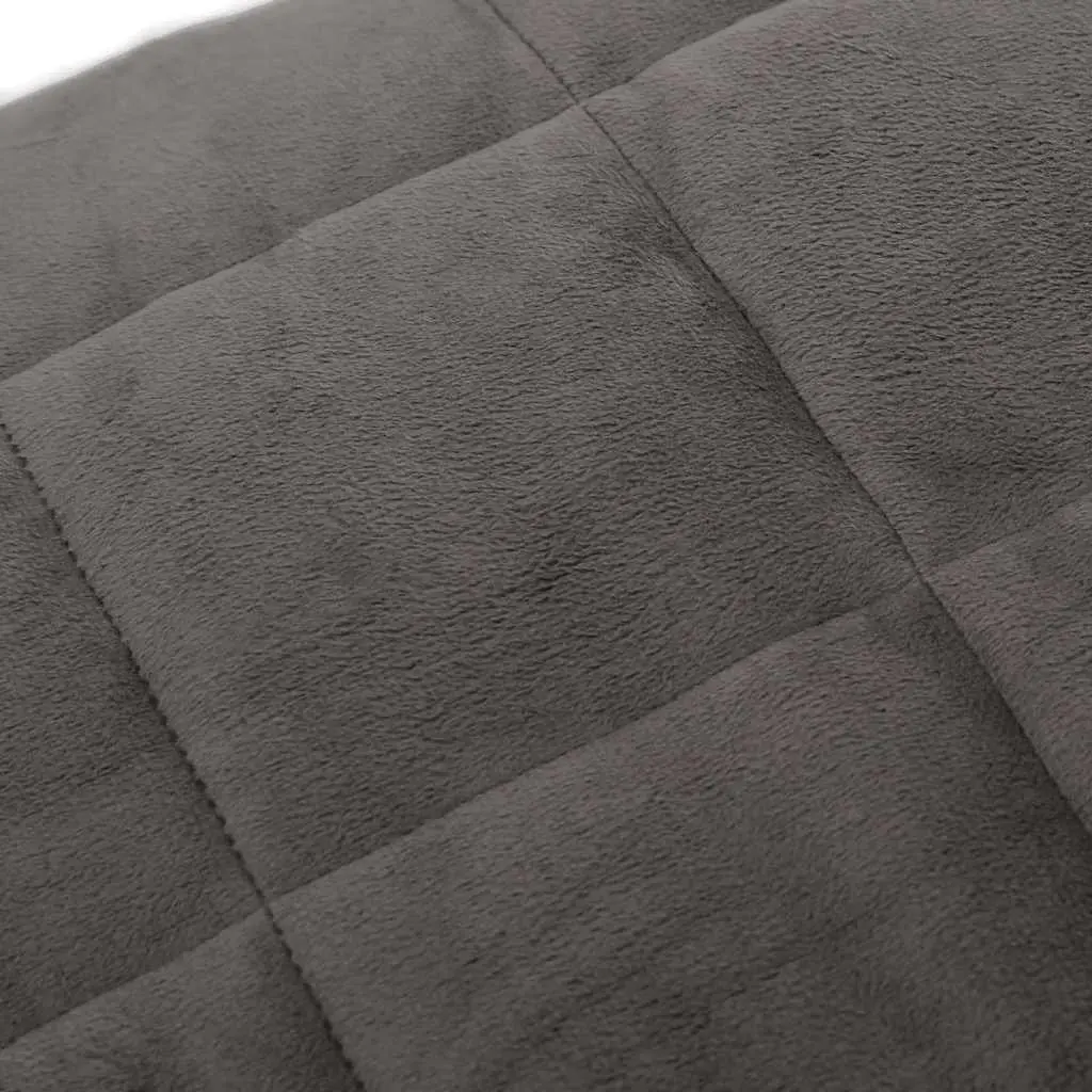 Weighted Blanket Sleep Comfort 120x180 cm Grey 9 kg Breathable Fabric