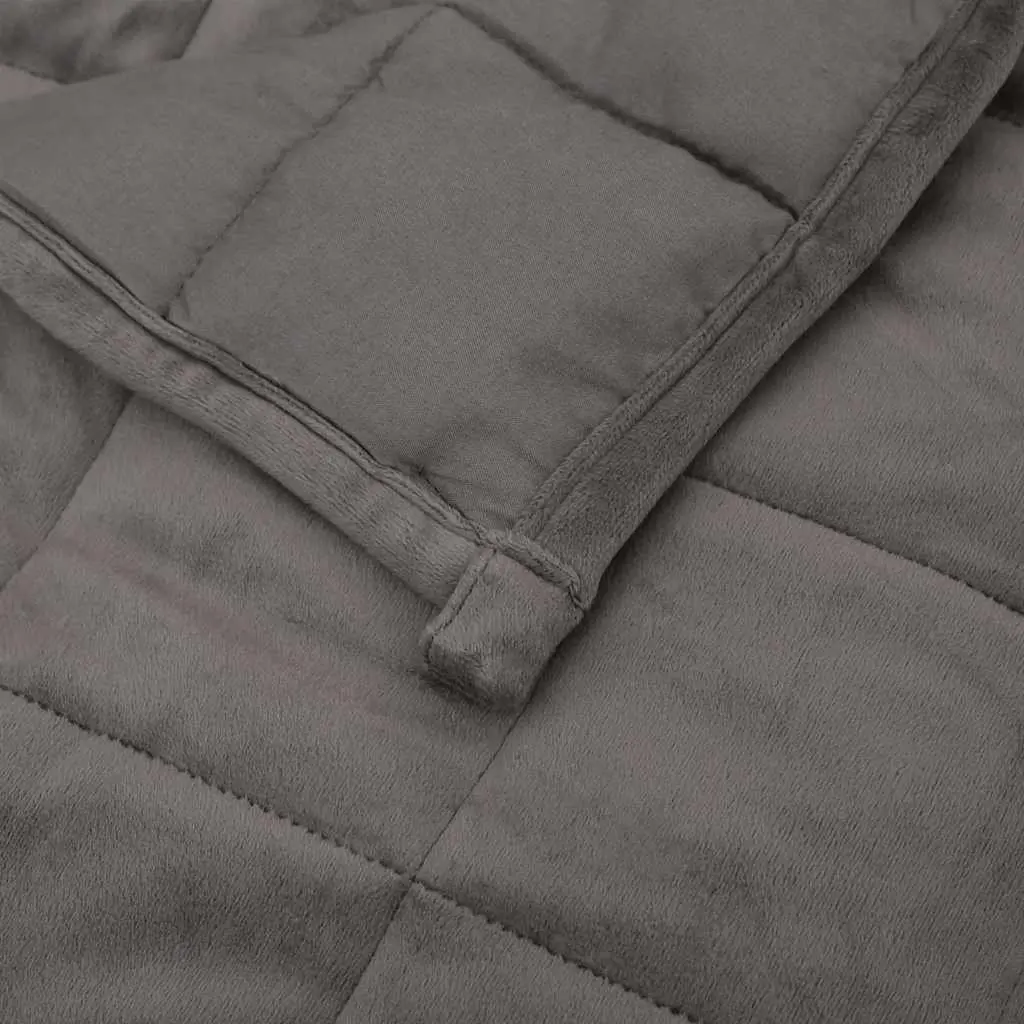 Weighted Blanket Sleep Comfort 120x180 cm Grey 9 kg Breathable Fabric