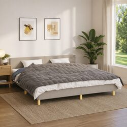 Comfortable Grey Weighted Blanket 155x220 cm 11 kg for Value