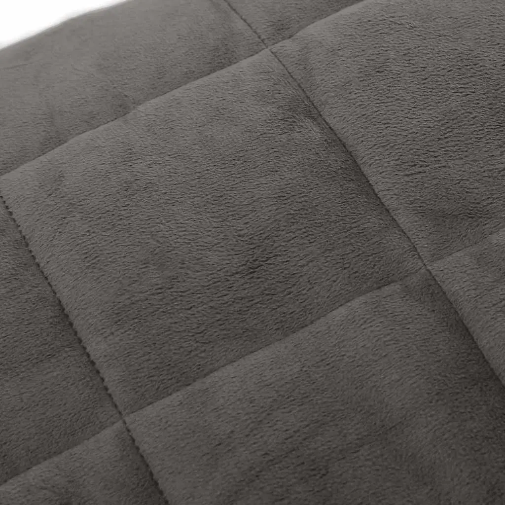Weighted Blanket Pressure Relief 155x220 cm Grey 11 kg Soft Comfort
